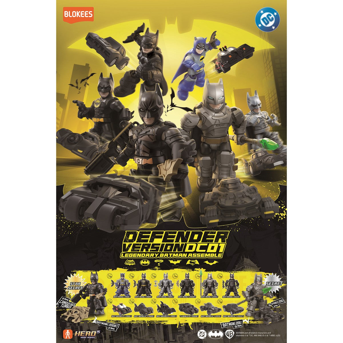 BLOKEES 75701 Figure Mini Batman DV-01 Defender Version 01 Legendary Assemble DC DV01