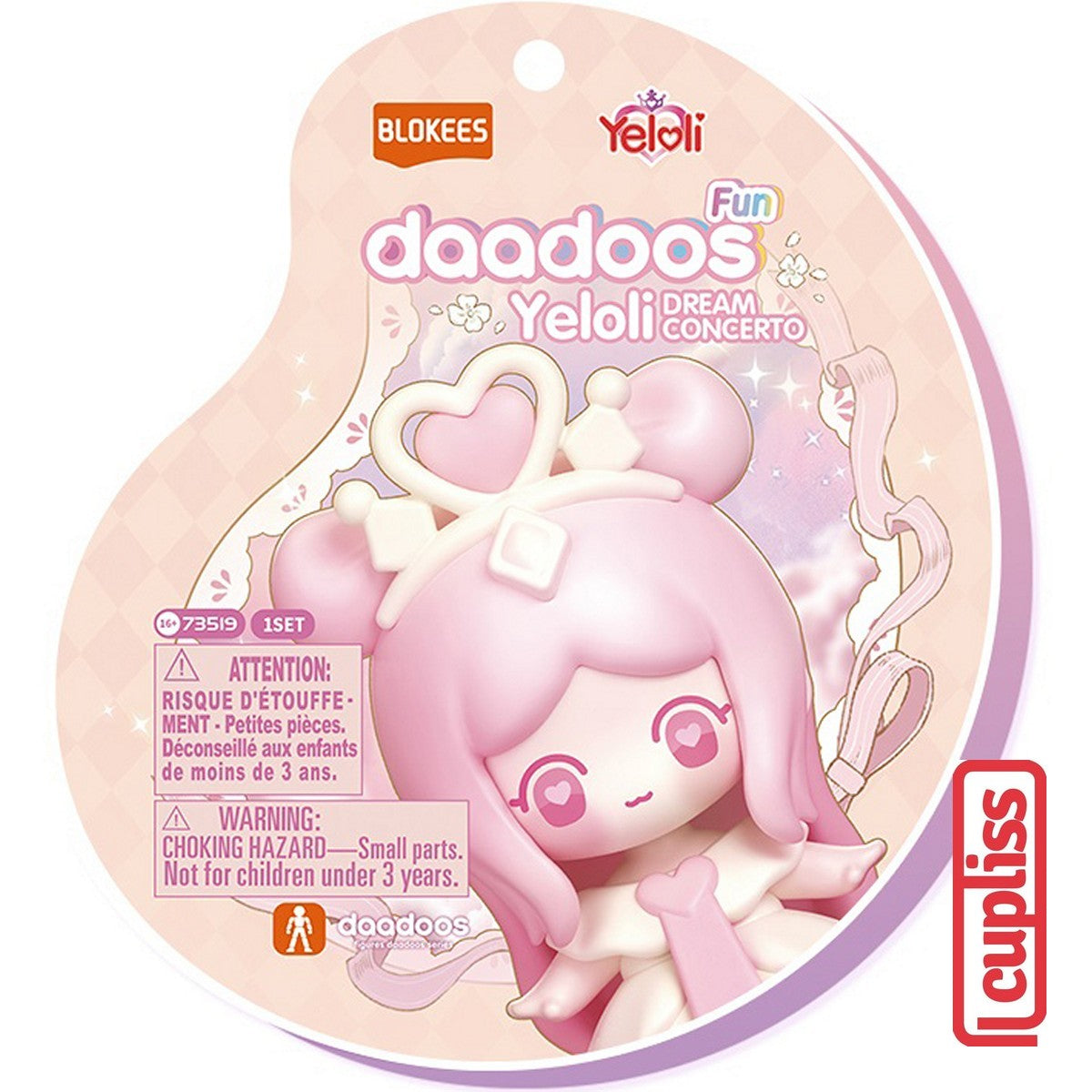 BLOKEES 73519 Figure Mini Yeloli Fun Version Dream Concerto Princess Realm Big Small Bag