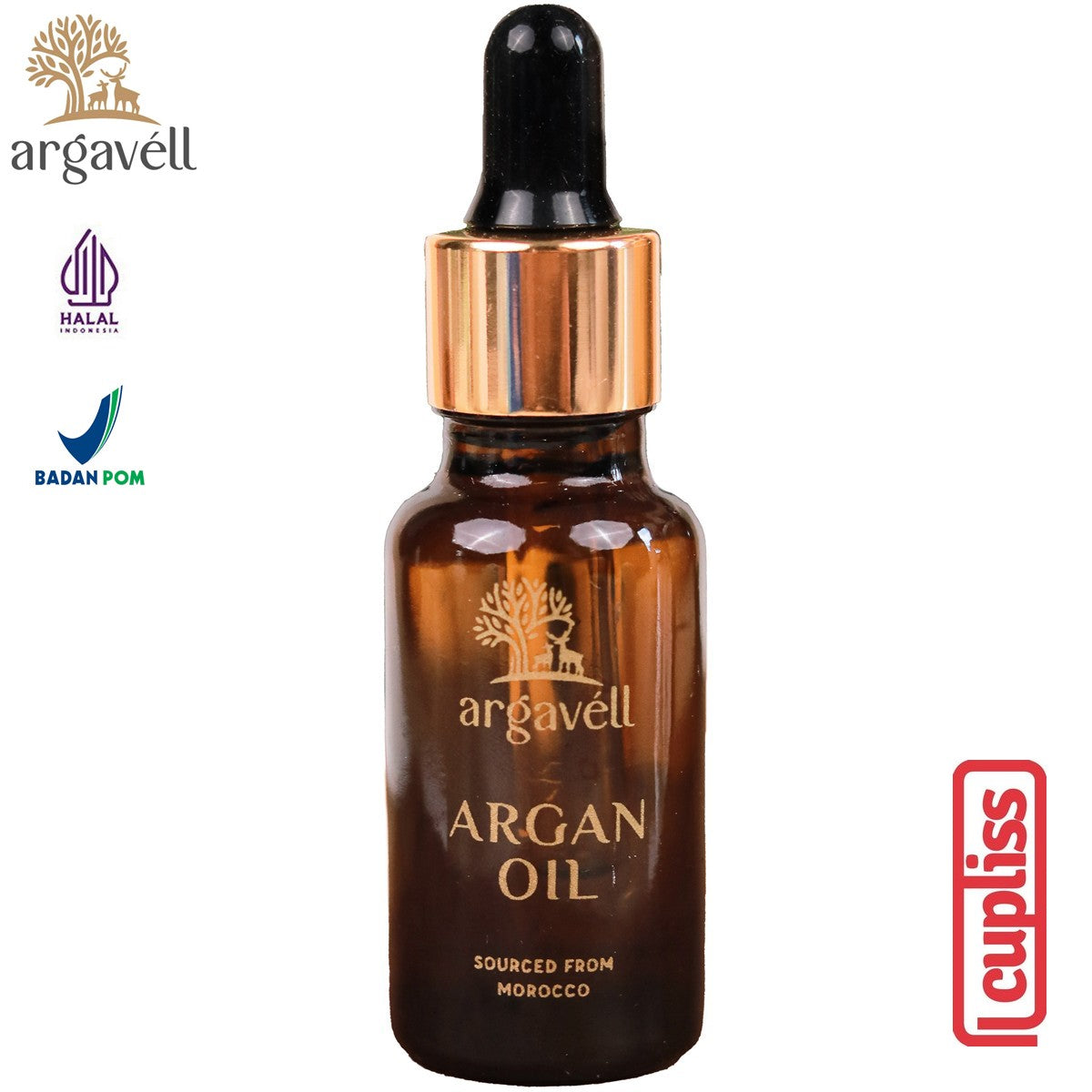 Argavell Pure 100% Argan Oil Minyak 20ml Organik Morocco