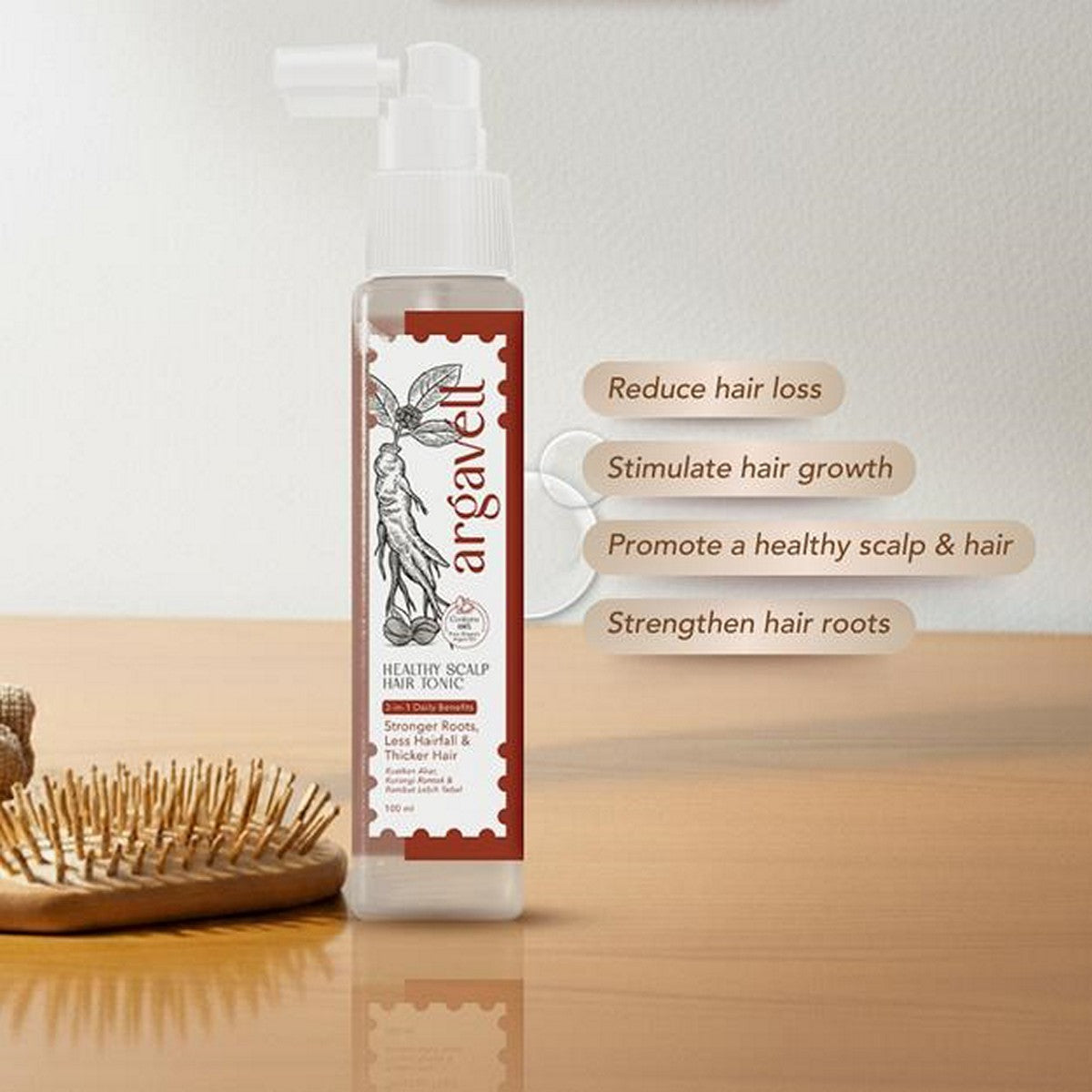 Argavell Healthy Scalp Hair Tonic Minyak Rambut Hairtonic 100ml