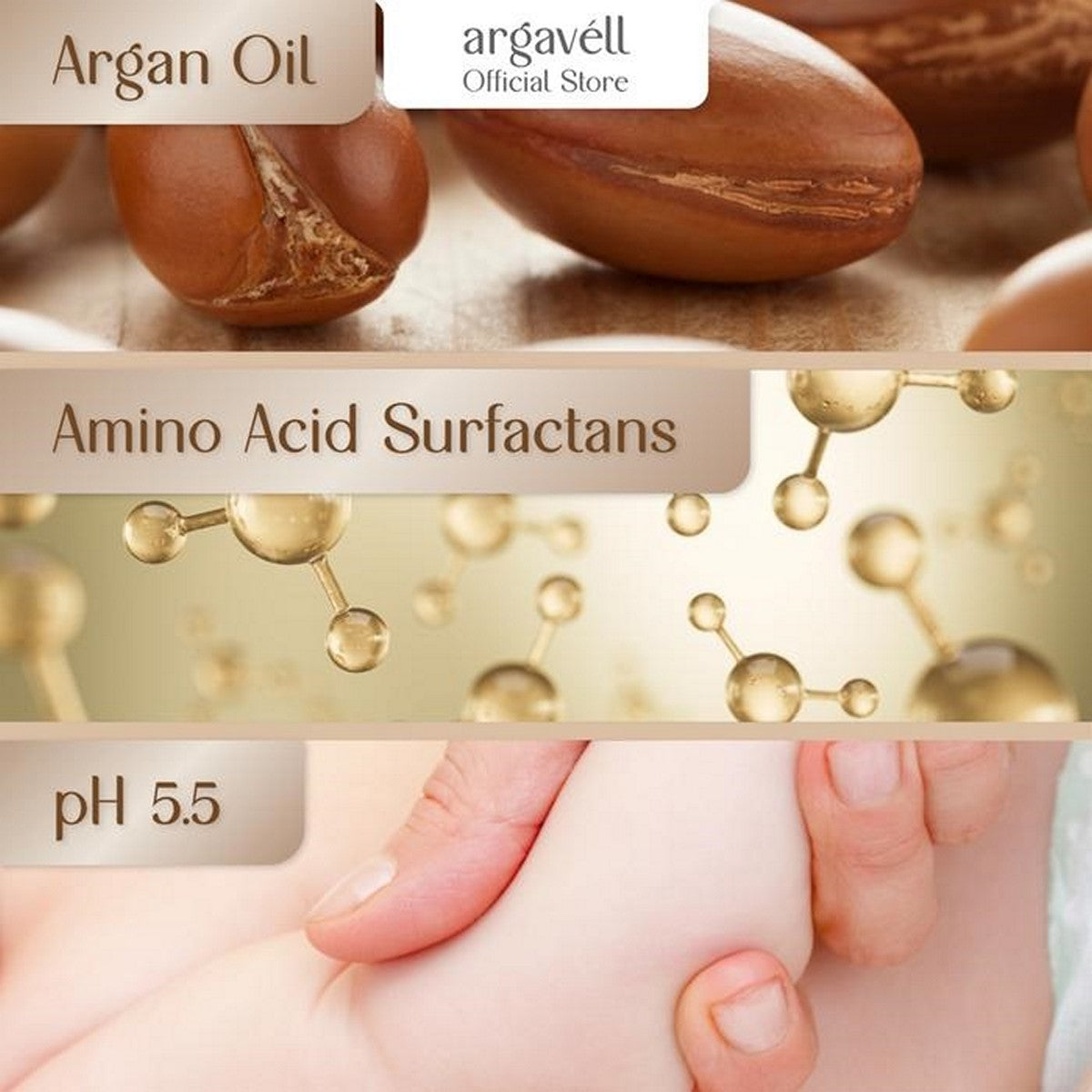 Argavell Argan Oil Hair to Toe Wash Kids Anak Bayi 115ml
