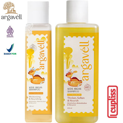 Argavell Kids Argan Oil Shampoo Minyak Shampo Anak Bayi 100 240 ml
