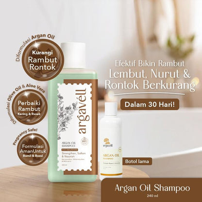 Argavell Dewasa Argan Oil Shampoo Minyak Shampo Aloe Vera Olive Oil