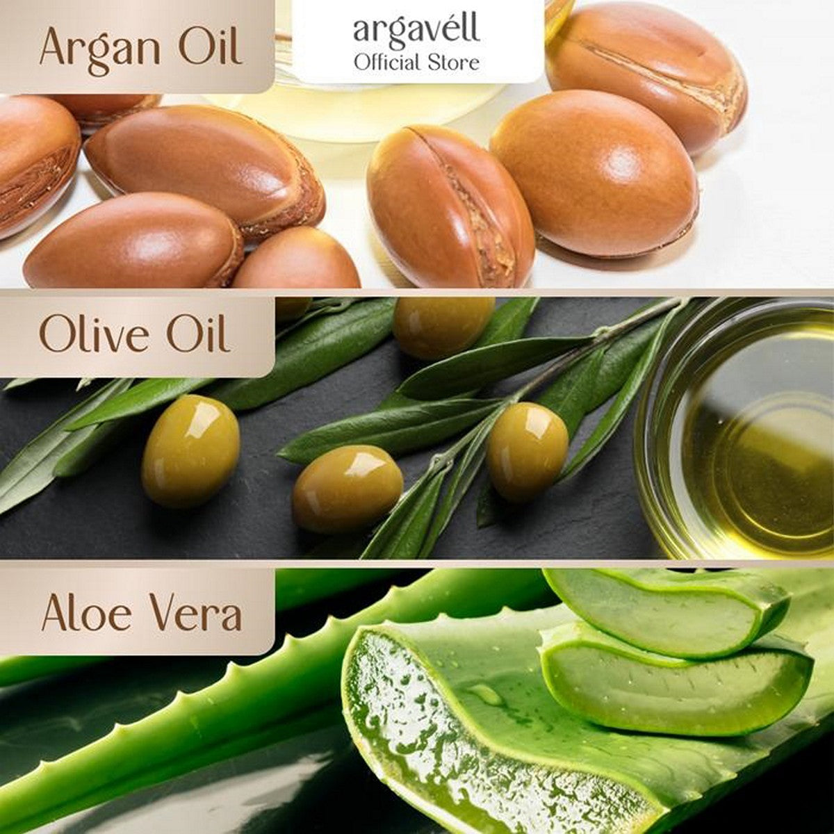 Argavell Dewasa Argan Oil Shampoo Minyak Shampo Aloe Vera Olive Oil