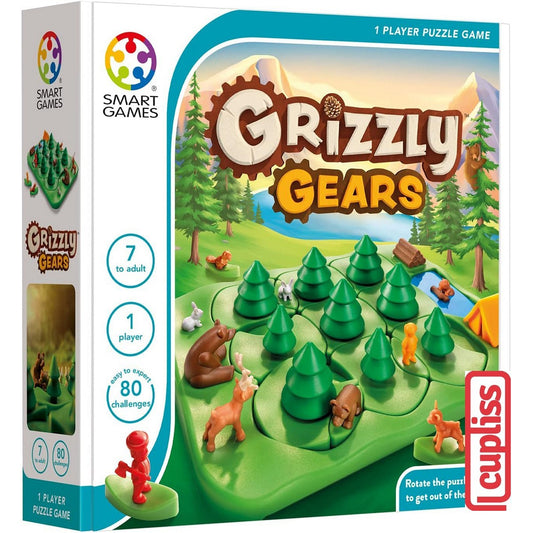 SmartGames 531 Grizzly Gears Pocket Board Game Mainan Edukasi Anak Dewasa Travel Size Smart Games