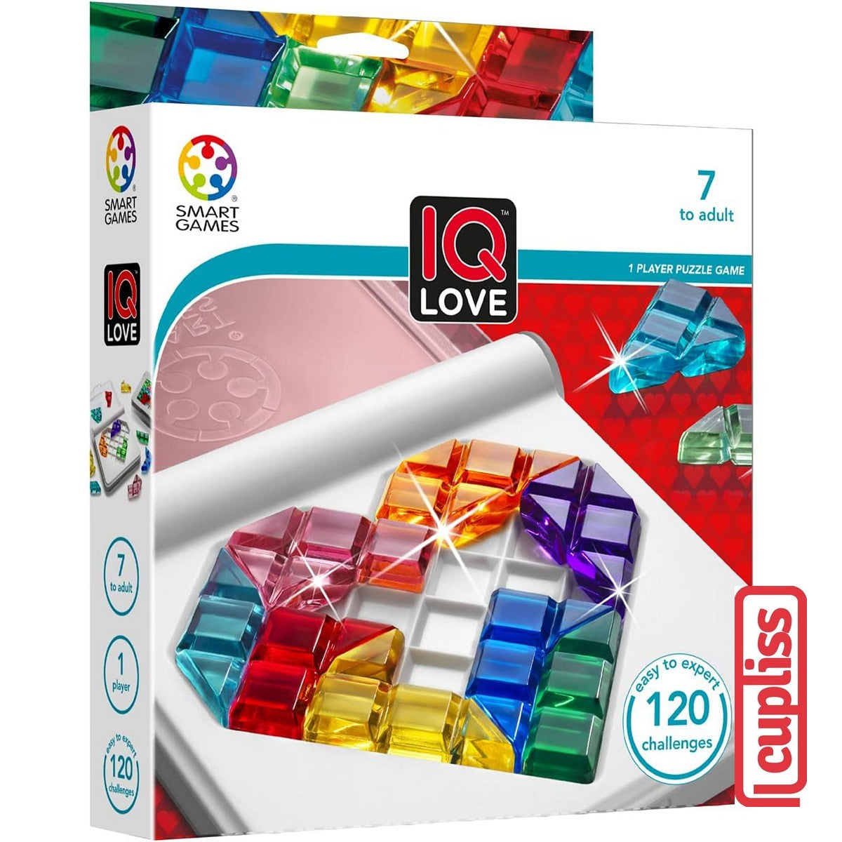 SmartGames 302 IQ Love Pocket Board Game Mainan Edukasi Anak Dewasa Travel Size Smart Games