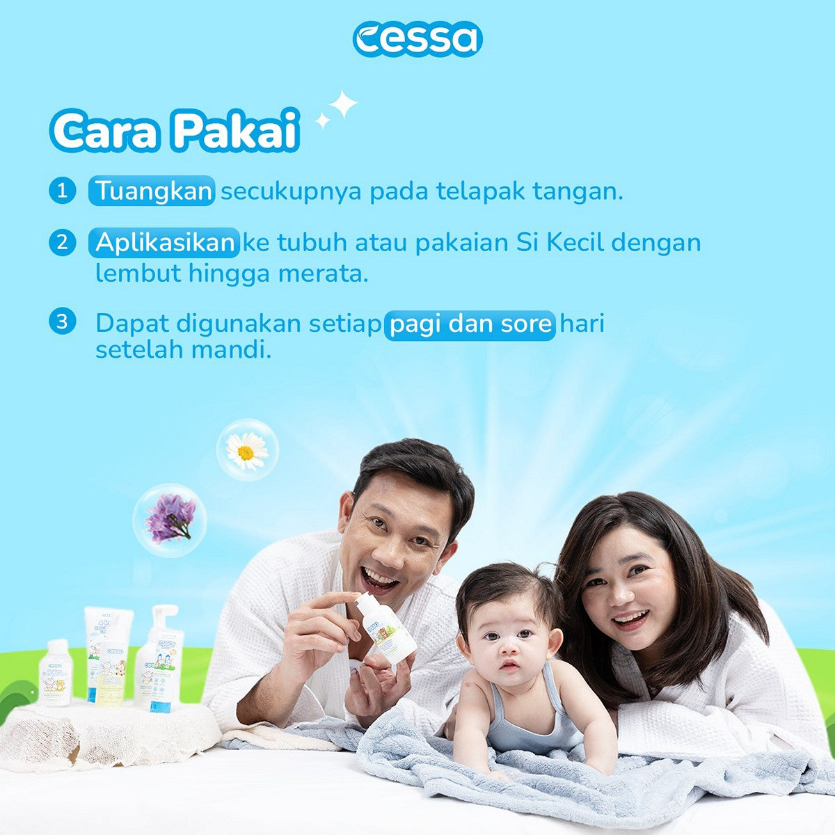 Cessa Baby Fresh Cologne and Nourishing Skin 100ml Parfum Minyak Wangi Bayi