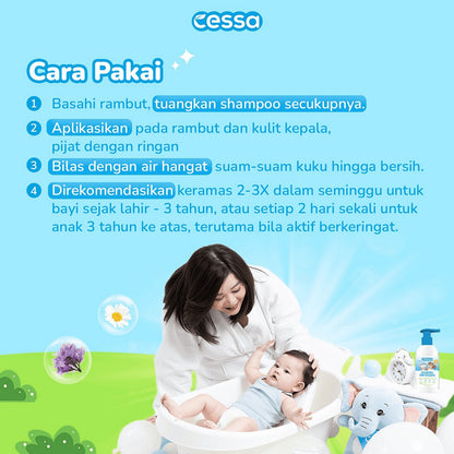 Cessa Baby Nourishing Hair Shampoo 200ml Shampo Rambut Tumbuh Bayi Anak