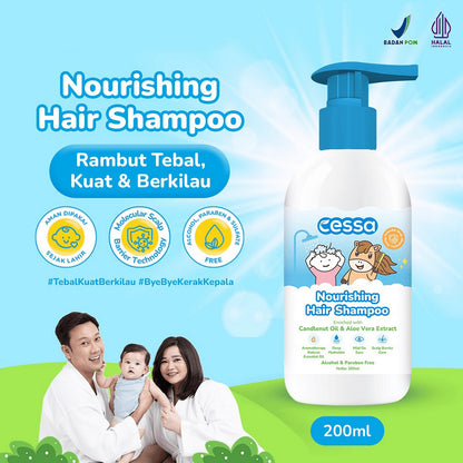 Cessa Baby Nourishing Hair Shampoo 200ml Shampo Rambut Tumbuh Bayi Anak