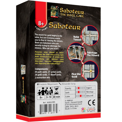 Saboteur 2nd Edition Board Game Amigo Original Card Kartu Mainan Keluarga