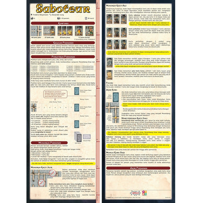 Saboteur 2nd Edition Board Game Amigo Original Card Kartu Mainan Keluarga