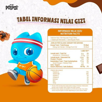 PoiPoi Cereal Bar Rasa Cokelat 15g Coklat Cemilan Anak Healthy Snack