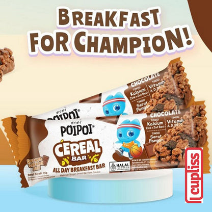 PoiPoi Cereal Bar Rasa Cokelat 15g Coklat Cemilan Anak Healthy Snack