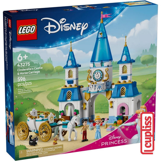LEGO Disney Princess 43275 Cinderella Castle and Horse Carriage