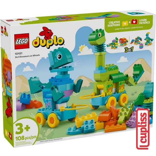 LEGO Duplo 10451 3in1 Dinosaurs on Wheels