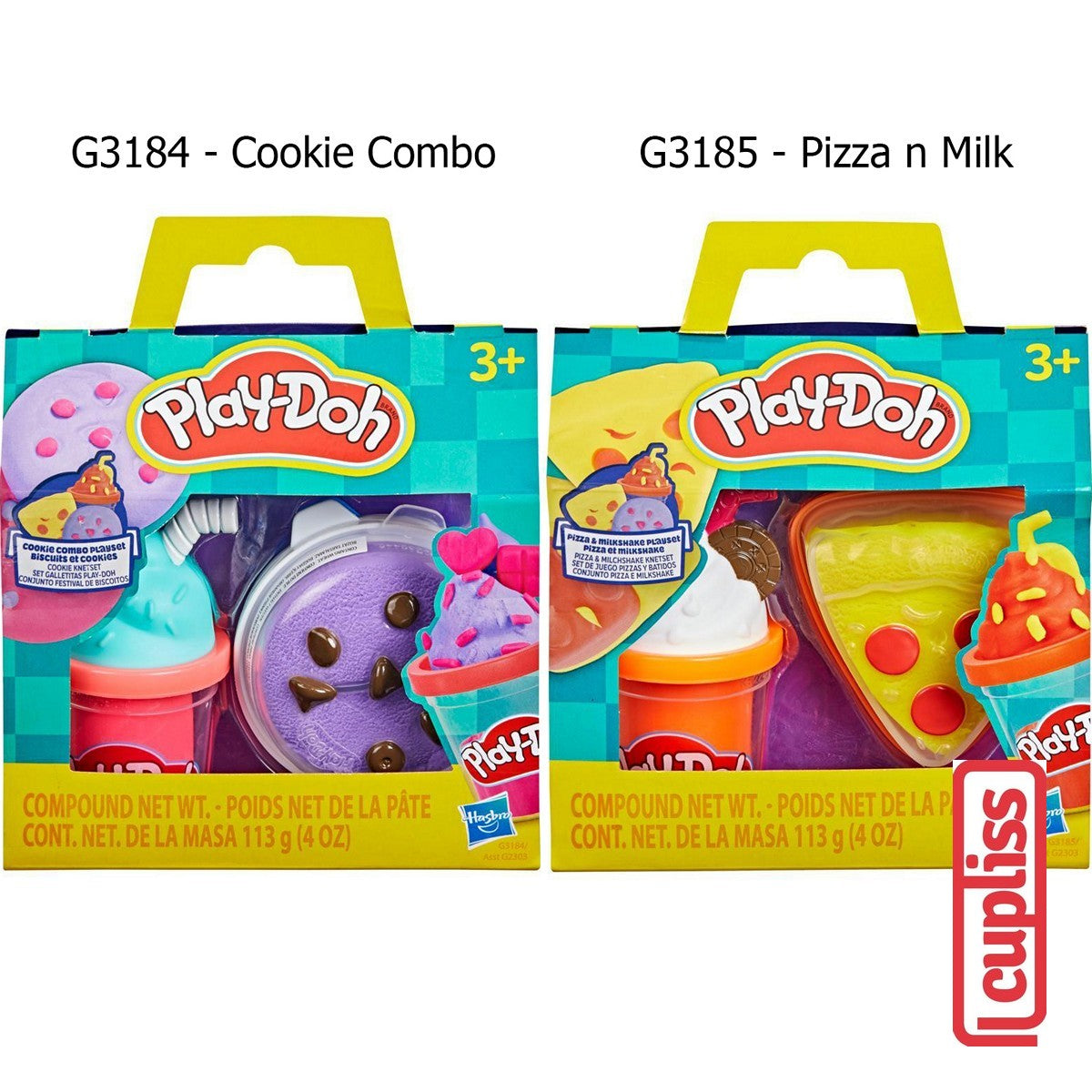 Play Doh Treats to Go Hasbro Playdoh G2303 Mainan Doh G3184 G3185