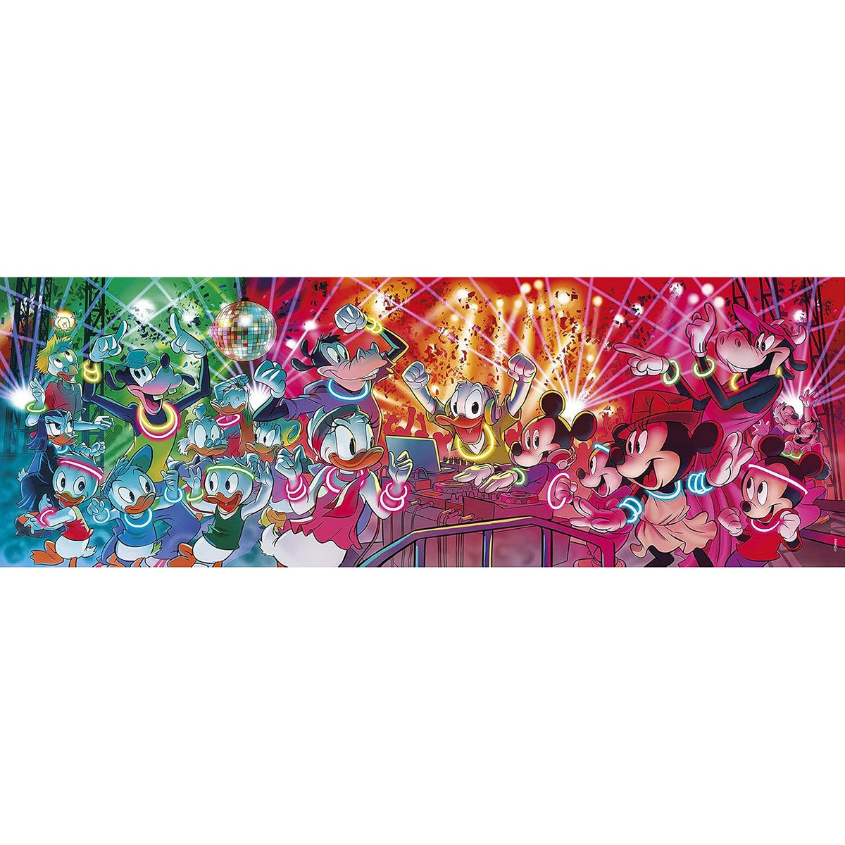 Clementoni 39660 Disney Mickey Mouse Classic Disco - 1000 pcs Puzzle 2D Panorama