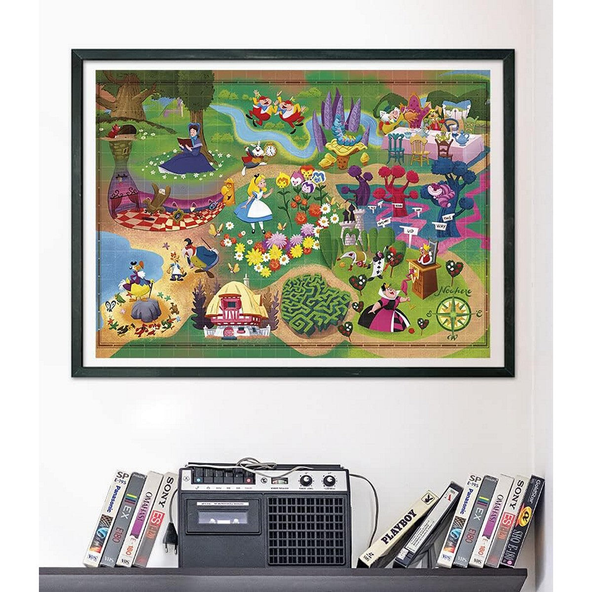 Clementoni 39667 Disney Alice in Wonderland Story Maps - 1000 pcs Puzzle 2D Panorama