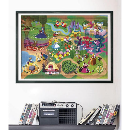 Clementoni 39667 Disney Alice in Wonderland Story Maps - 1000 pcs Puzzle 2D Panorama