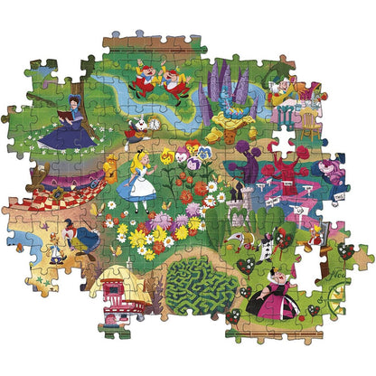 Clementoni 39667 Disney Alice in Wonderland Story Maps - 1000 pcs Puzzle 2D Panorama