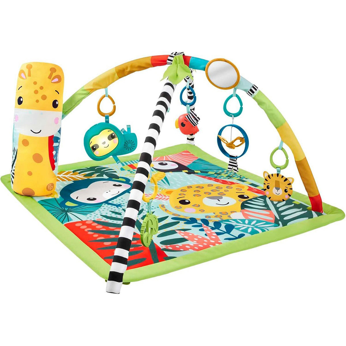 Fisher Price HJW08 3in1 Rainforest Sensory Gym Light and Sound Playmat Play Mat