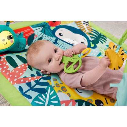 Fisher Price HJW08 3in1 Rainforest Sensory Gym Light and Sound Playmat Play Mat