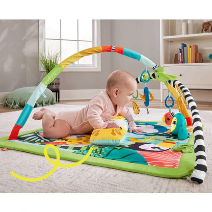 Fisher Price HJW08 3in1 Rainforest Sensory Gym Light and Sound Playmat Play Mat