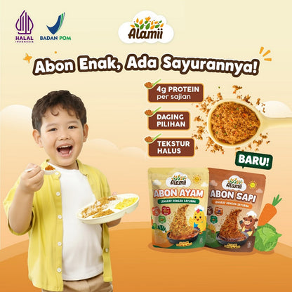 Alamii Abon Cemilan Snack Bayi Anak Sehat Sapi Ayam - 80g