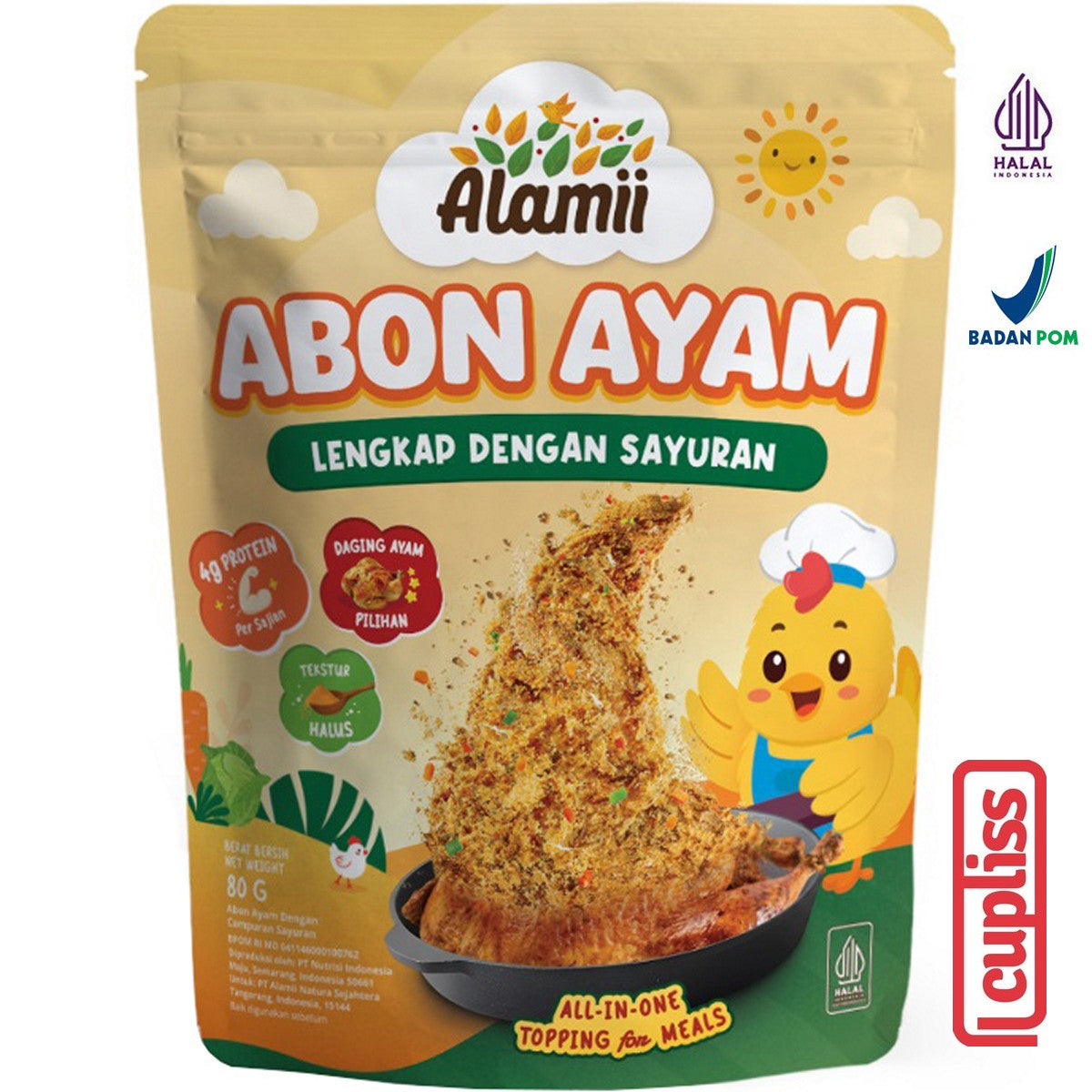 Alamii Abon Cemilan Snack Bayi Anak Sehat Sapi Ayam - 80g