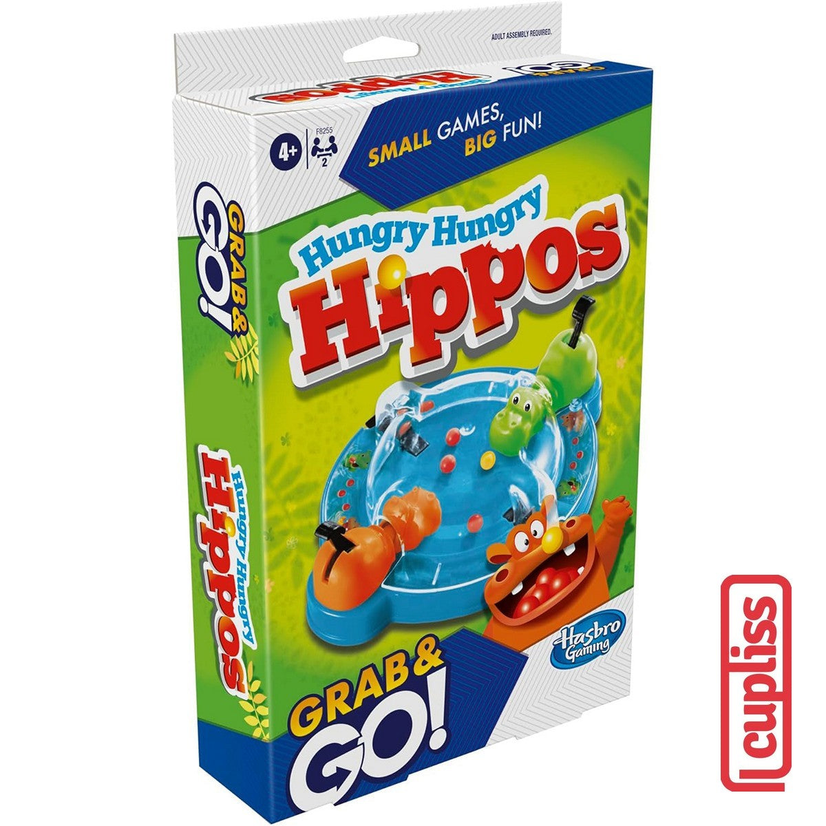 Hasbro Board Game F8255 Hungry Hippo Grab and Go Travel Size