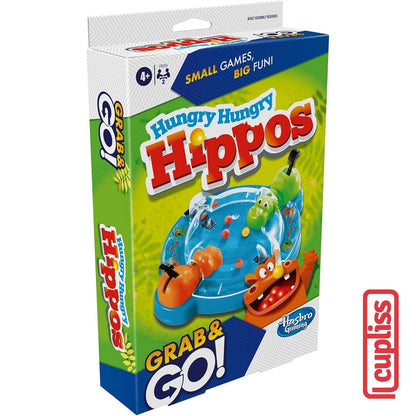 Hasbro Board Game F8255 Hungry Hippo Grab and Go Travel Size