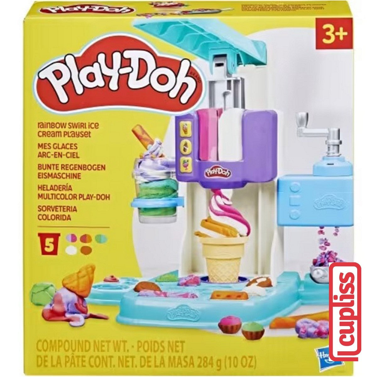 Play Doh Rainbow Swirl Ice Cream Hasbro G0028 Playdoh