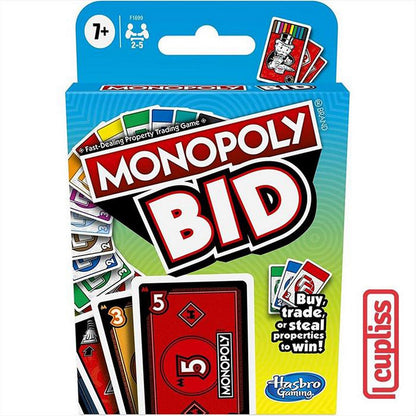 BAD BOX Hasbro Games F1699 Monopoly Bid Card Board Game