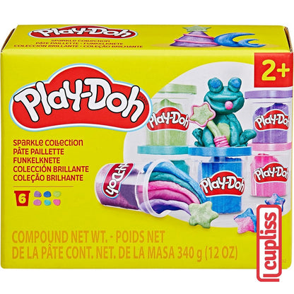 Play Doh Sparkle Collection 6 can Hasbro F9932 Playdoh