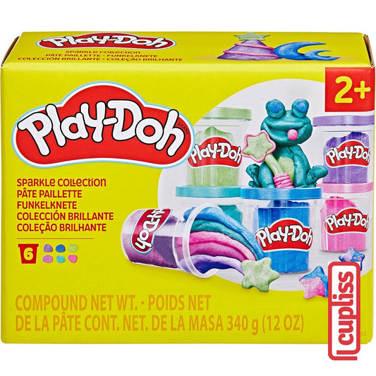 Play Doh Sparkle Collection 6 can Hasbro F9932 Playdoh