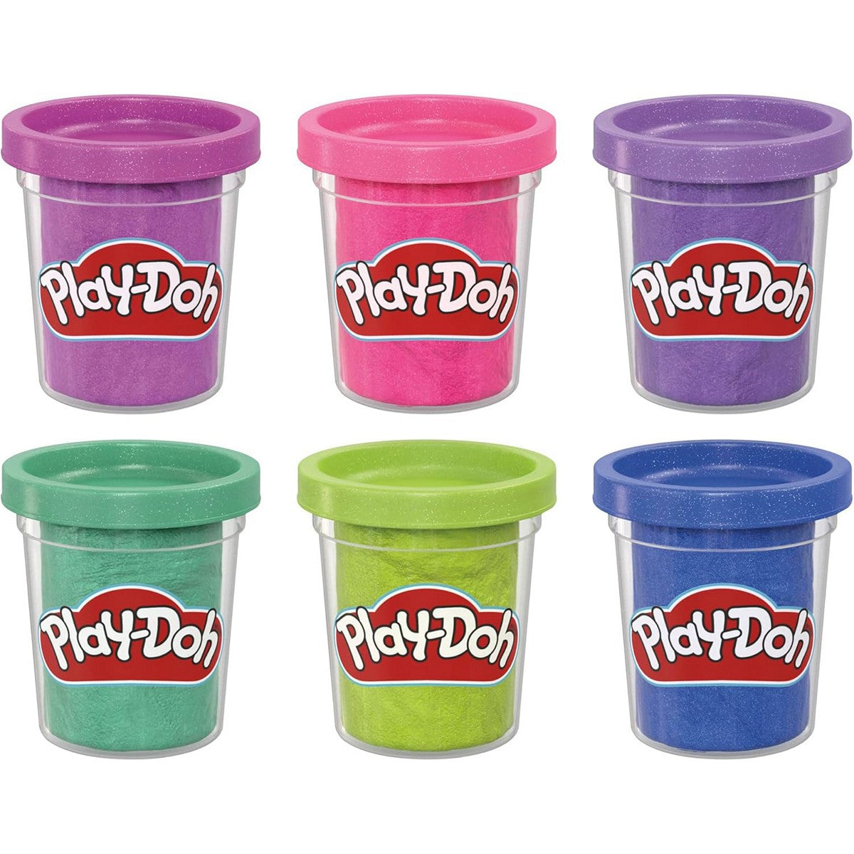 Play Doh Sparkle Collection 6 can Hasbro F9932 Playdoh