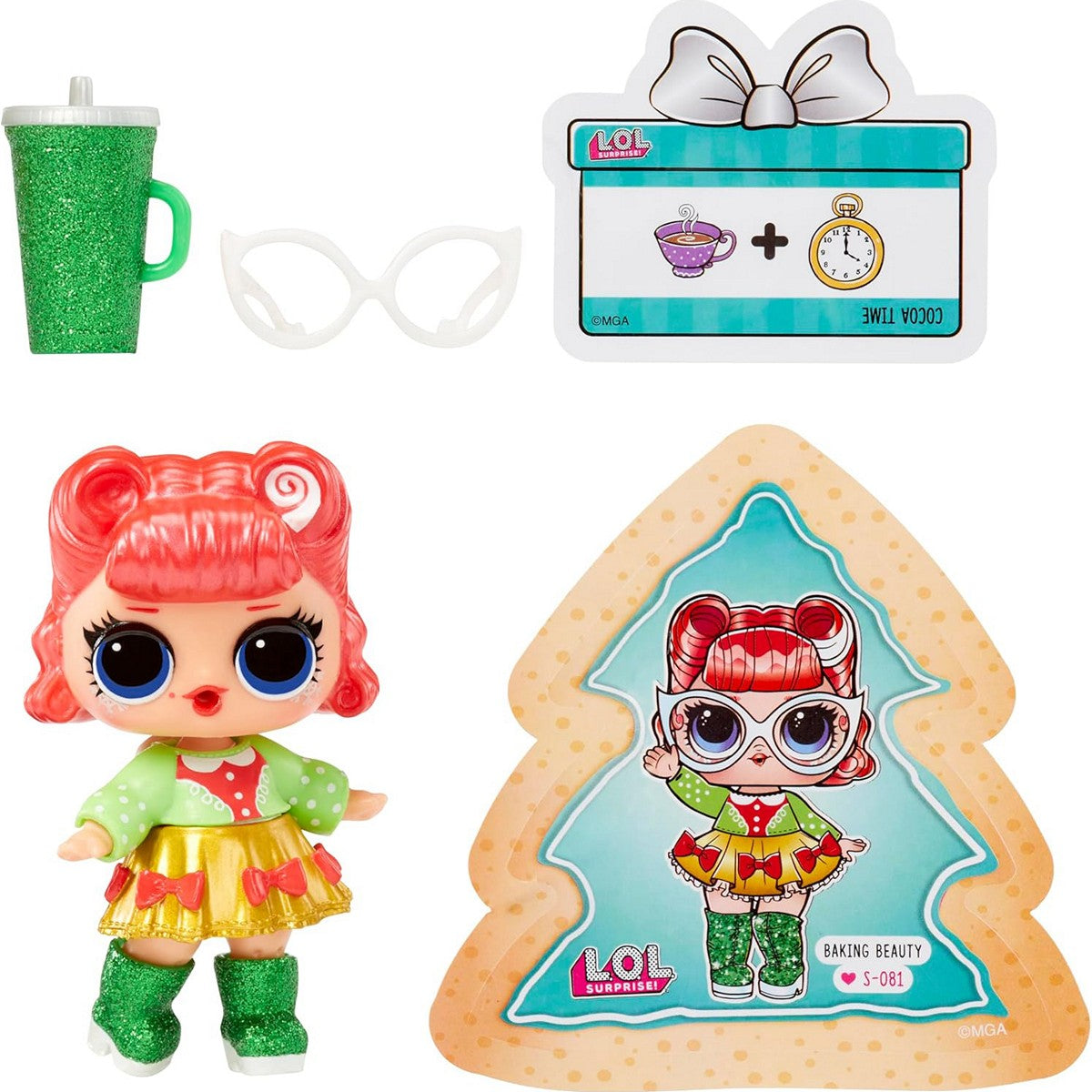 LOL Surprise Holiday Baking Beauty Surprises 593034 Doll Boneka