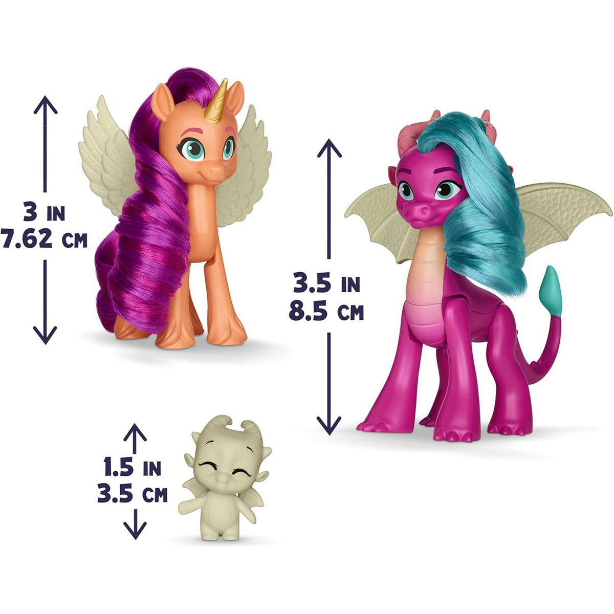 Hasbro My Little Pony F8702 Dragon Light Reveal Glow in The Dark Ponies