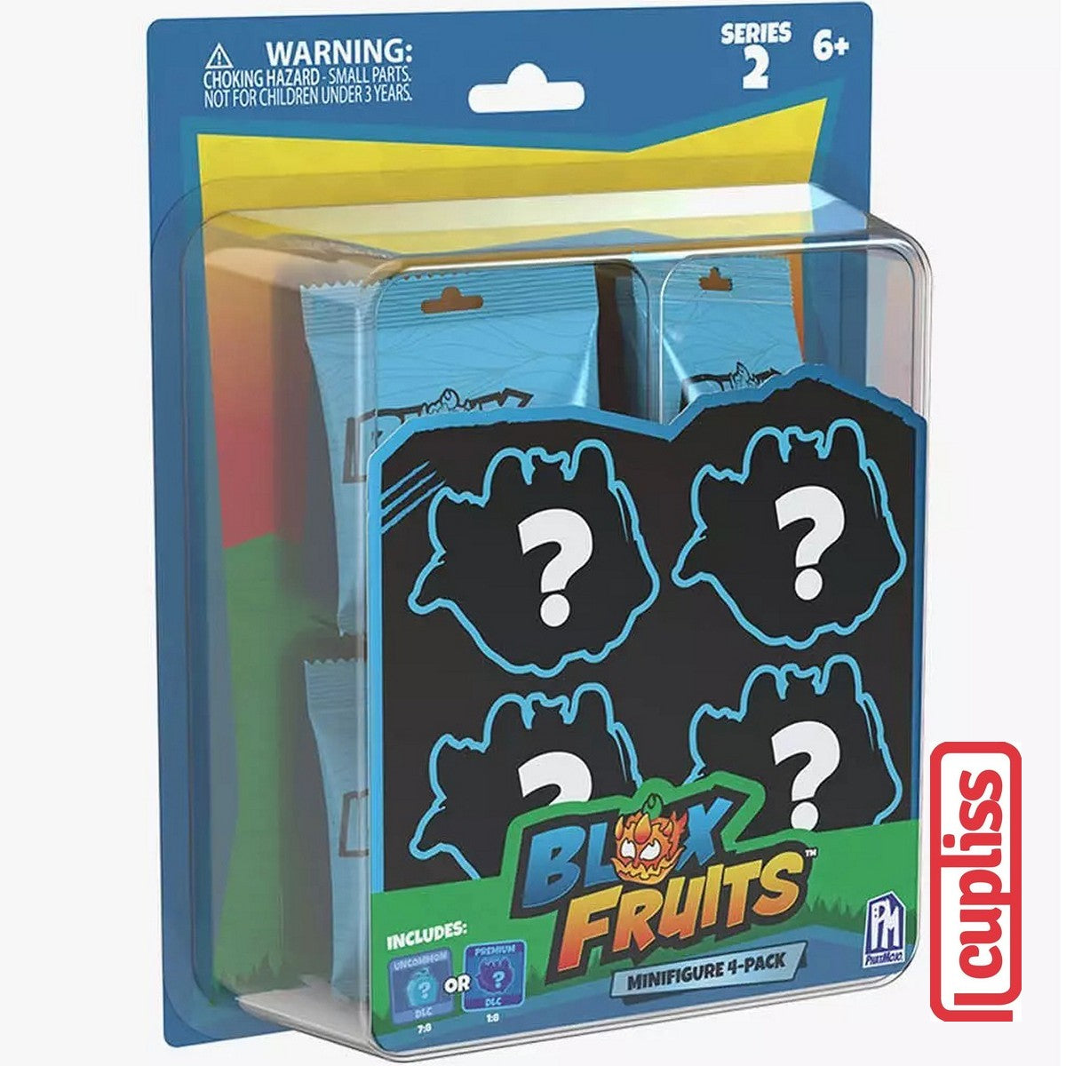 BLOX FRUITS Collectible Mystery 4 Pack Set Blind Box include Code DLC Phatmojo Original 3304