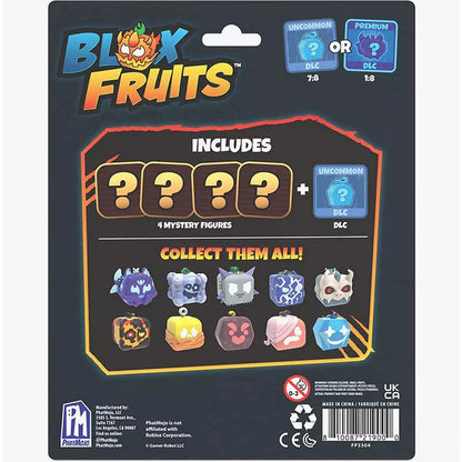 BLOX FRUITS Collectible Mystery 4 Pack Set Blind Box include Code DLC Phatmojo Original 3304