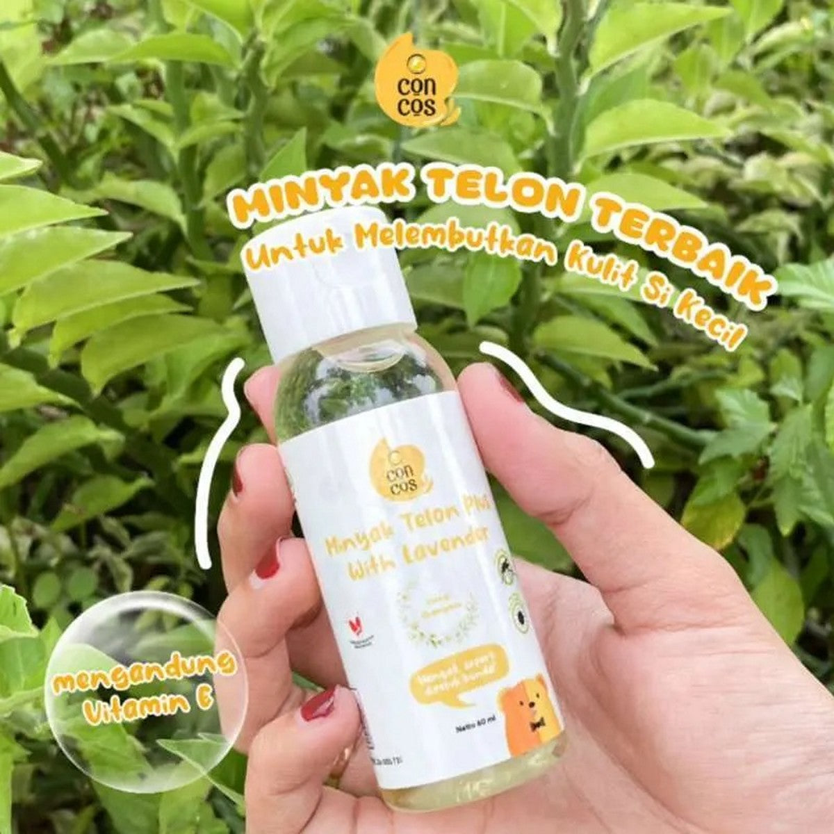 Concos Minyak Telon Plus With Lavender  Aroma 100 ml 60 ml Baby Oil