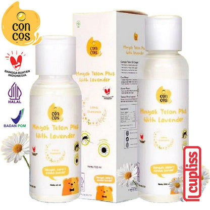 Concos Minyak Telon Plus With Lavender  Aroma 100 ml 60 ml Baby Oil