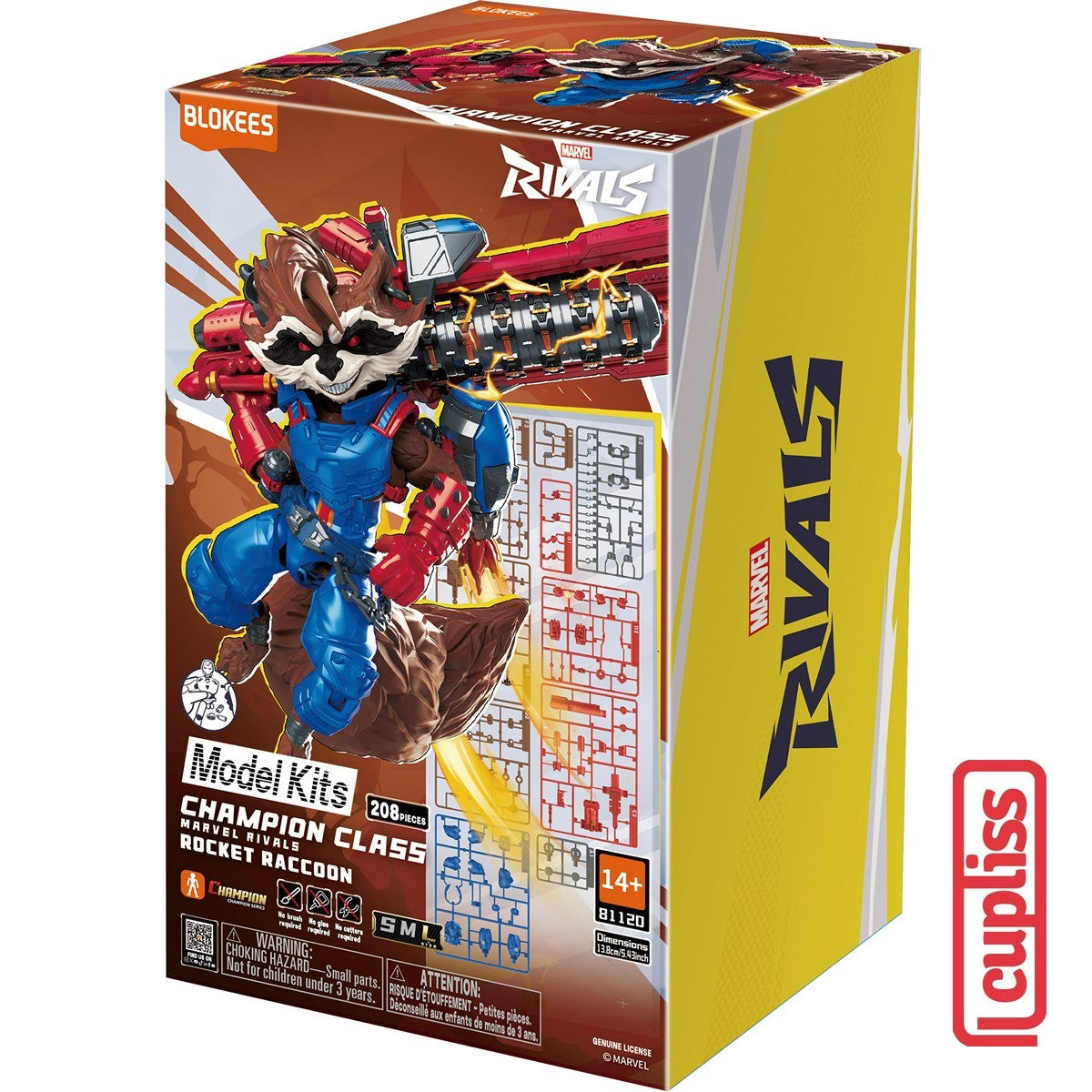 BLOKEES Figure Marvel Hero Rivals Champion Class CC 811120 Rocket Raccoon