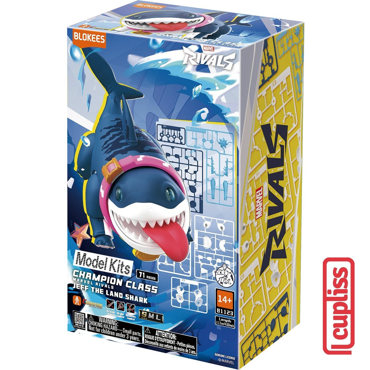 BLOKEES Figure Marvel Hero Rivals Champion Class CC 81123 Jeff The Land Shark