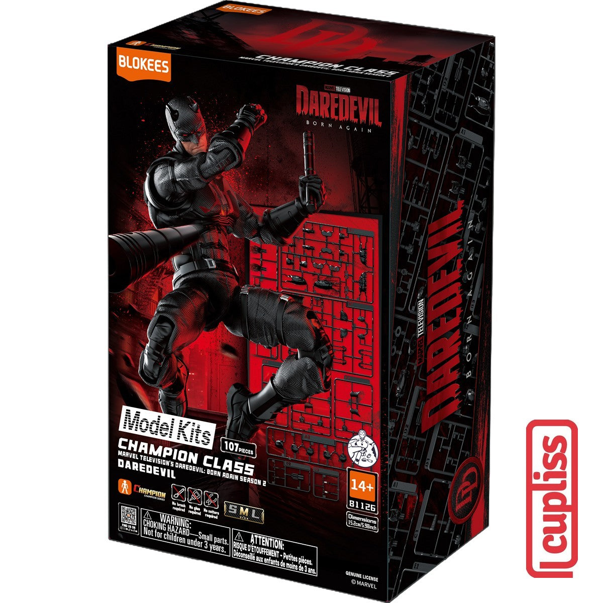 BLOKEES Figure Marvel Hero Rivals Champion Class CC 81126 Daredevil