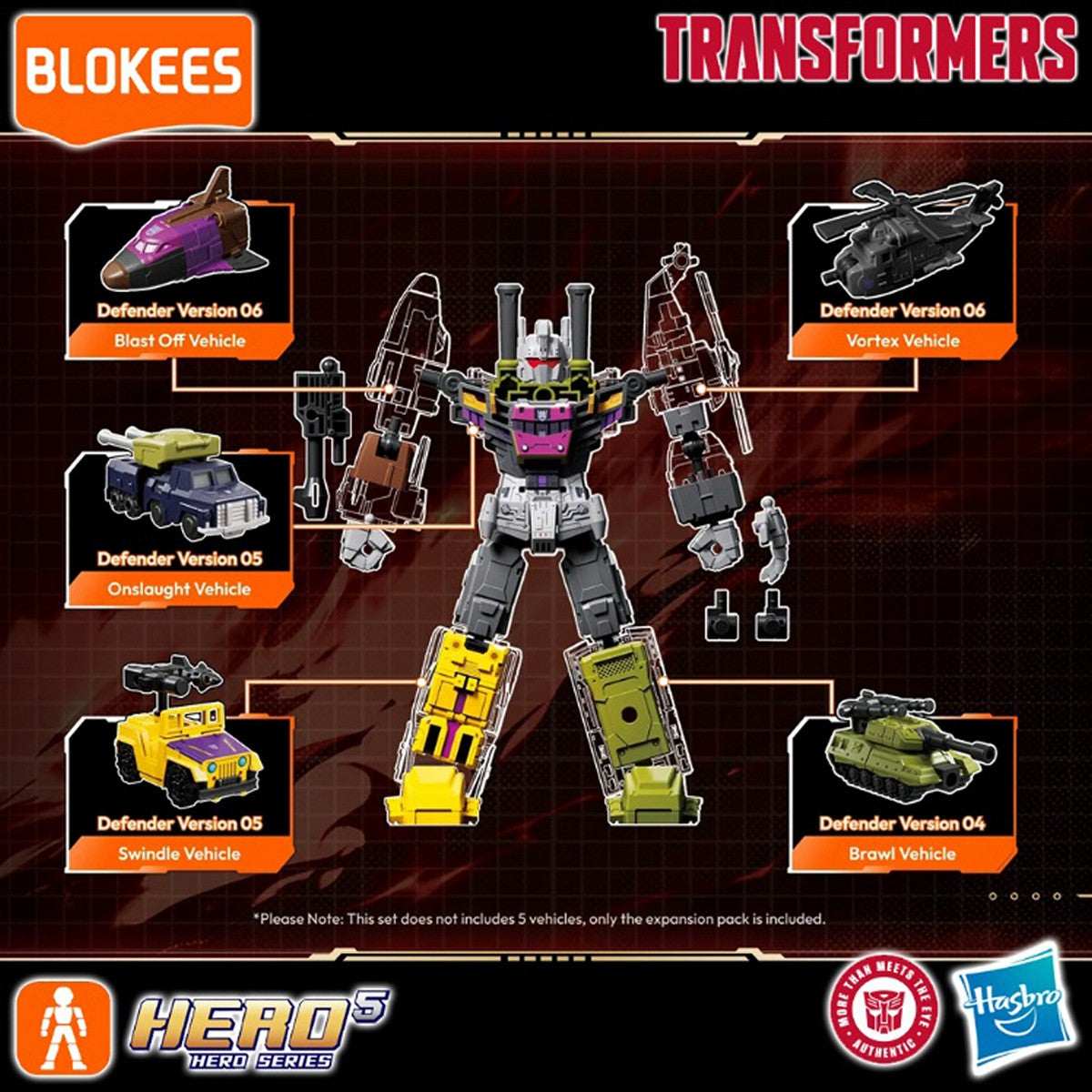 BLOKEES Figure Transformers 71421 Bruticus Model Kits Defender Version