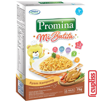 Promina Sup Mi Mie Batita Kering MPASI Anak Bayi 1 tahun Daging Sayur Ayam Kampung