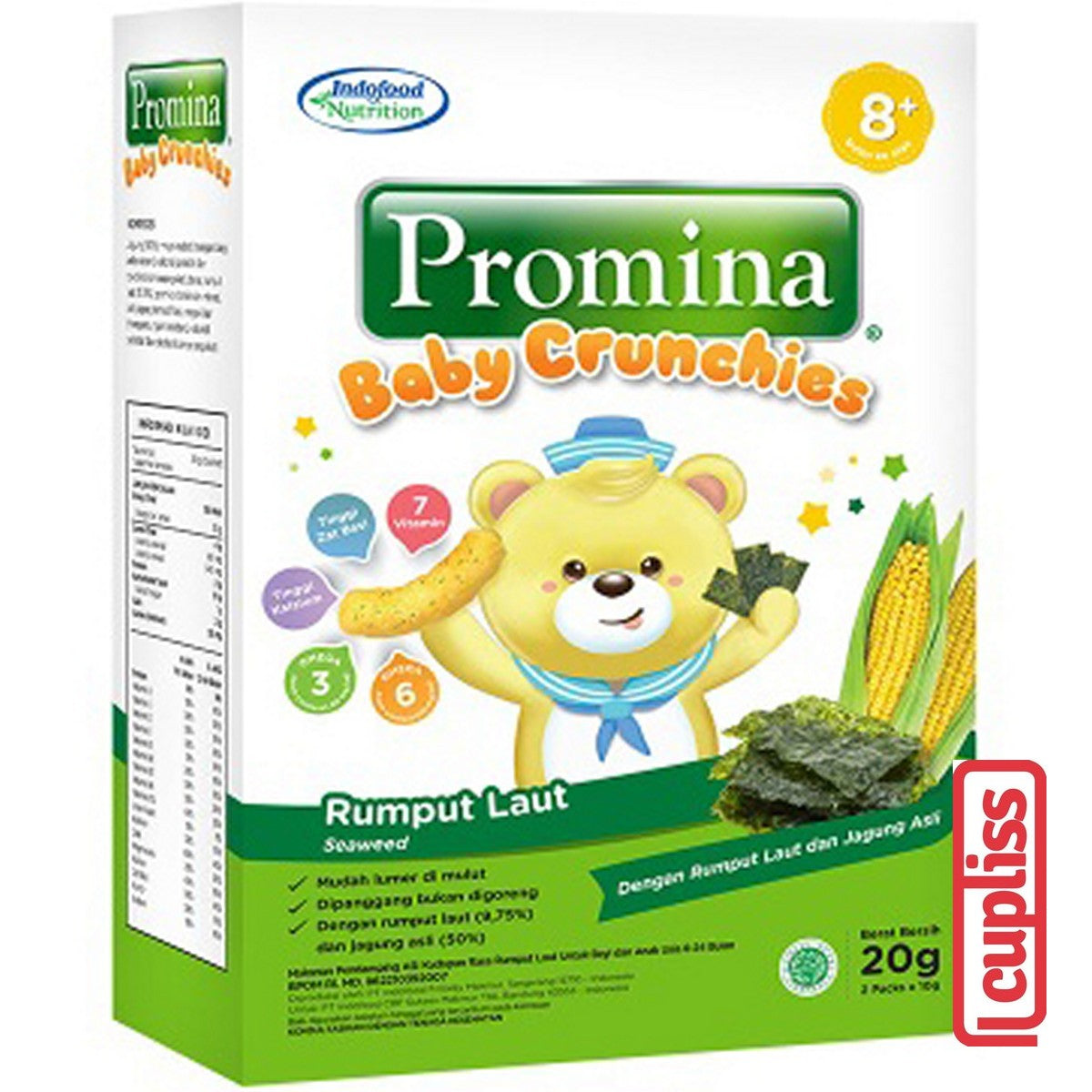 Promina Baby Crunch 20gr Crunchies MPASI Snack Camilan Makanan Ringan Bayi Anak 8m+