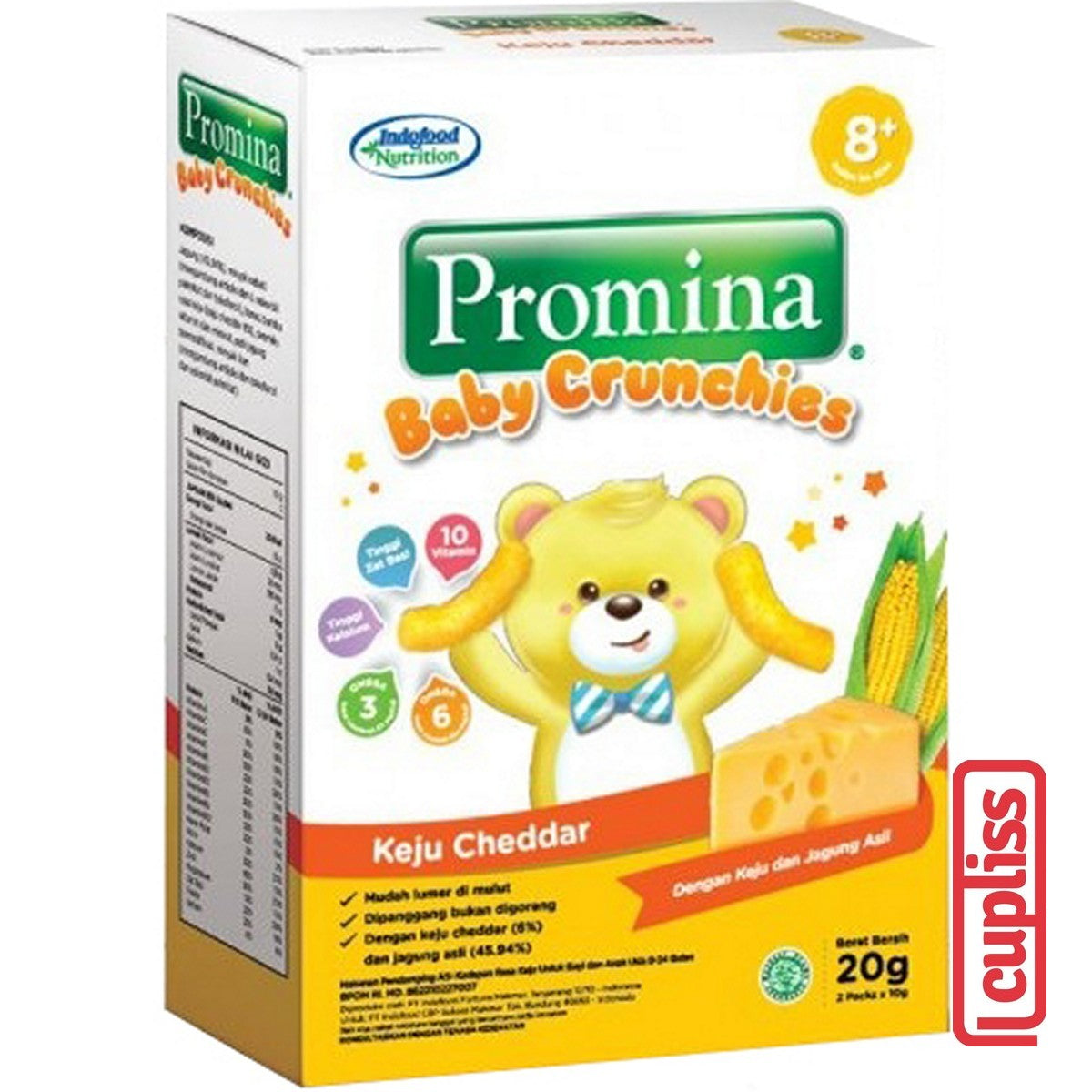 Promina Baby Crunch 20gr Crunchies MPASI Snack Camilan Makanan Ringan Bayi Anak 8m+
