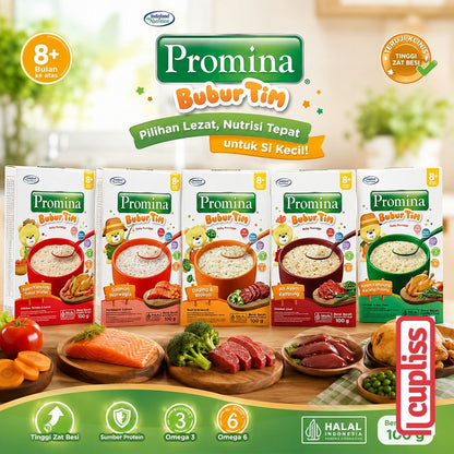 Promina Bubur Tim 100gr Porridge MPASI Anak Bayi Sehat Baby 8m+